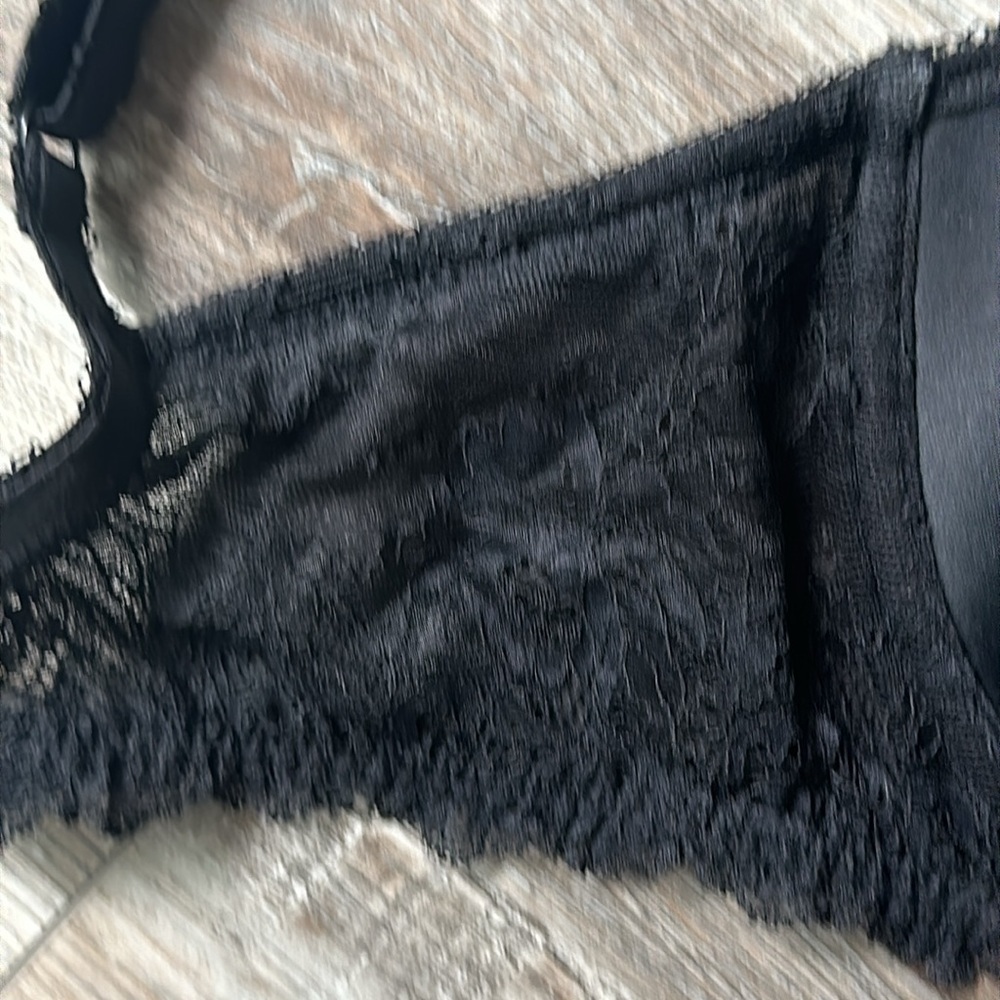 Wacoal bra black underwire size 36DD lace trimmed adjustable straps - Picture 3 of 8